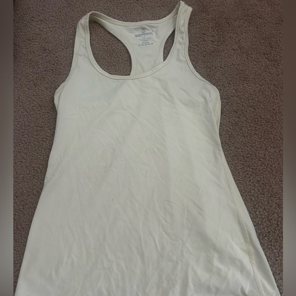 90 Degree by reflex pastel yellow tank top full length S